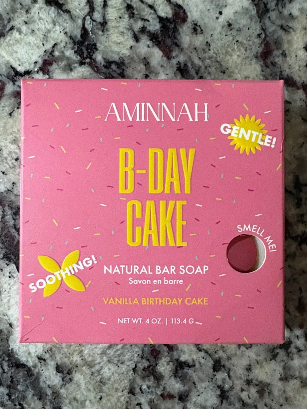 Aminnah Birthday Cake Soap Bar